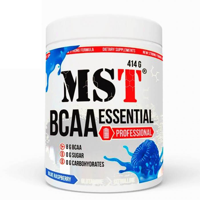 BCAA MST BCAA Essential Professional, 414 грамм Ежевика,  ml, MRM. BCAA. Weight Loss स्वास्थ्य लाभ Anti-catabolic properties Lean muscle mass 
