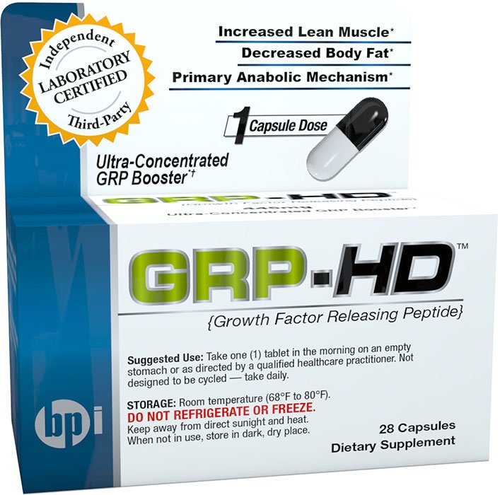 GRP-HD, 28 шт, BPi Sports. Бустер тестостерона. Поддержание здоровья Повышение либидо Aнаболические свойства Повышение тестостерона 
