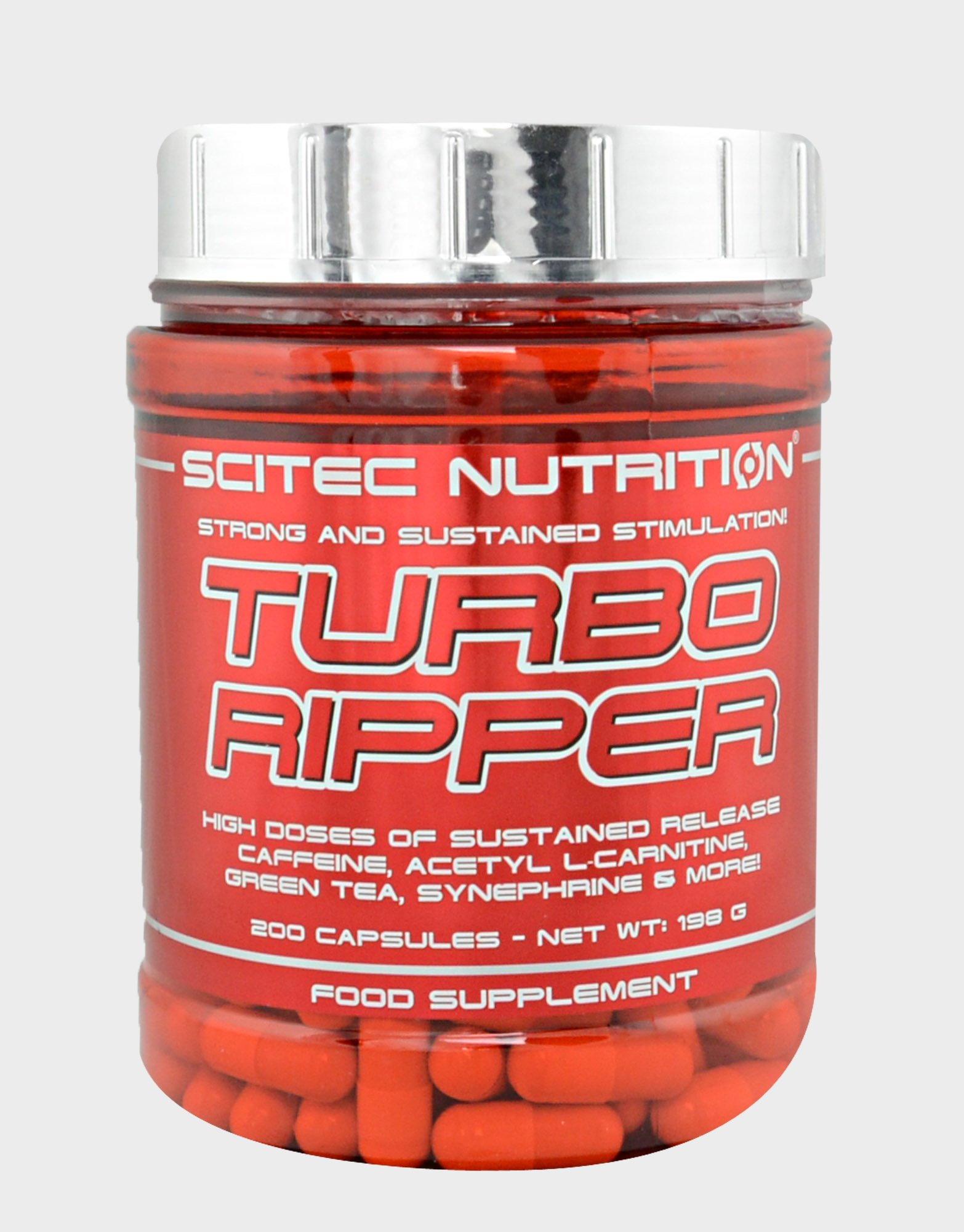 Turbo Ripper, 200 piezas, Scitec Nutrition. Termogénicos. Weight Loss Fat burning 
