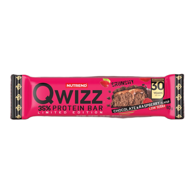 Nutrend Протеиновые батончики Nutrend Qwizz Protein Bar 60 g Chocolate Raspberry (термін 01.10.2024), , 60 г