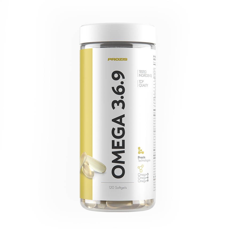 Omega 3-6-9, 120 pcs, Prozis. Omega 3 (Fish Oil). General Health Ligament and Joint strengthening Skin health CVD Prevention Anti-inflammatory properties 
