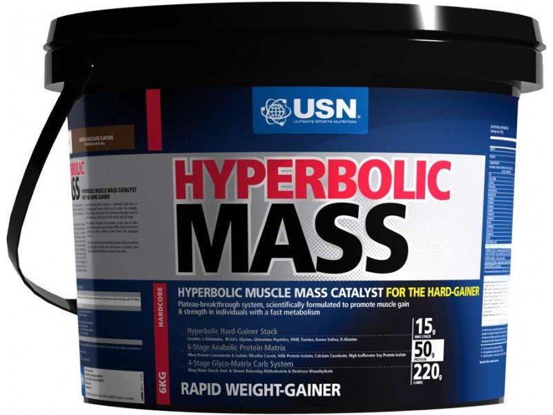 Hyperbolic Mass, 6000 g, USN. Gainer. Mass Gain Energy & Endurance recovery 