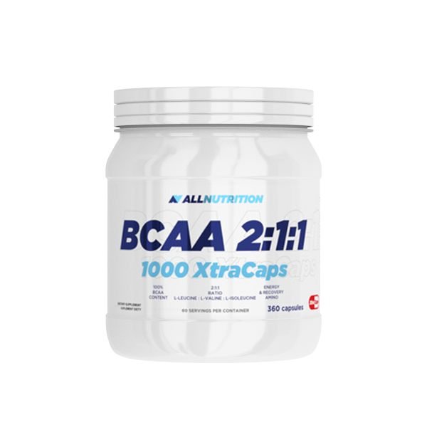 BCAA AllNutrition BCAA 2:1:1 1000 Xtra Caps, 180 капсул ,  мл, AllNutrition. BCAA. Снижение веса Восстановление Антикатаболические свойства Сухая мышечная масса 