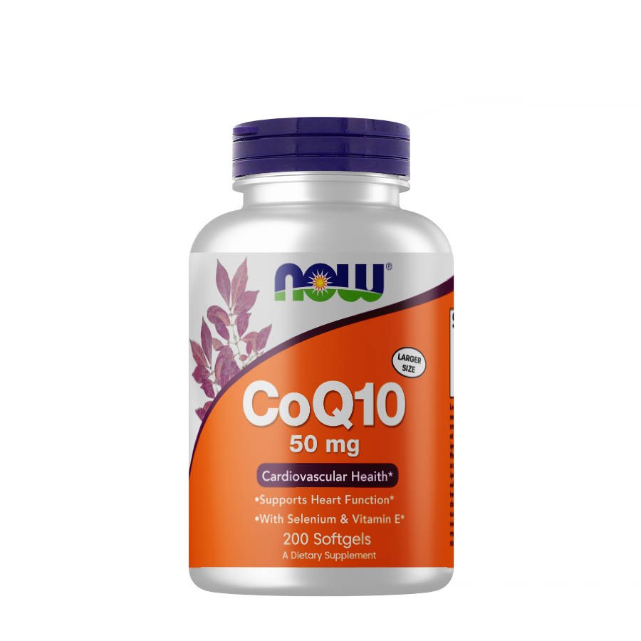 Витамины и минералы NOW CoQ-10 50 mg with Vitamin E, 200 капсул,  мл, Now. Витамины и минералы. Поддержание здоровья Укрепление иммунитета 