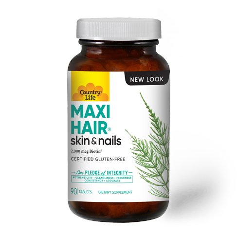 Витамины и минералы Country Life Maxi-Hair, 90 таблеток ,  ml, Country Life. Vitamins and minerals. General Health Immunity enhancement 