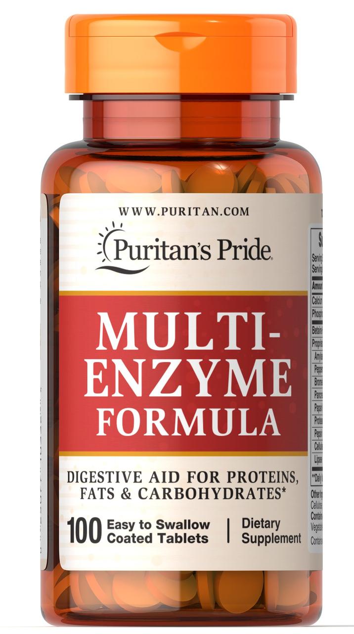 Multi Enzyme100 Tablets,  мл, Puritan's Pride. Спец препараты