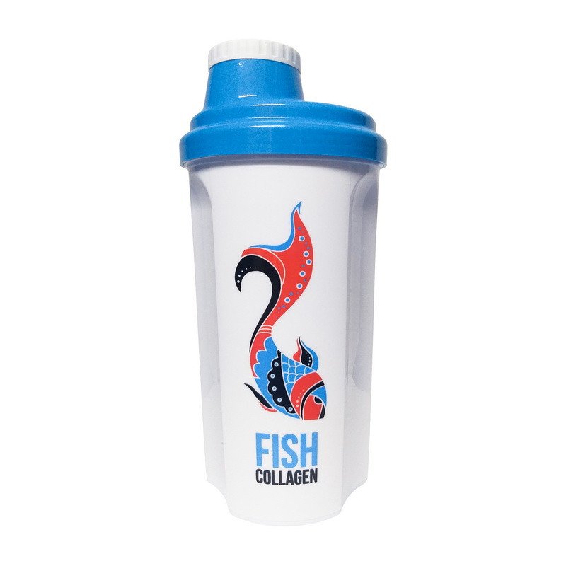MST Nutrition Шейкер спортивный MST Shaker Fish Collagen 700 мл Белый, , 