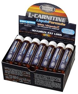 L-Carnitine, 20 шт, California Fitness. L-карнитин. Снижение веса Поддержание здоровья Детоксикация Стрессоустойчивость Снижение холестерина Антиоксидантные свойства 
