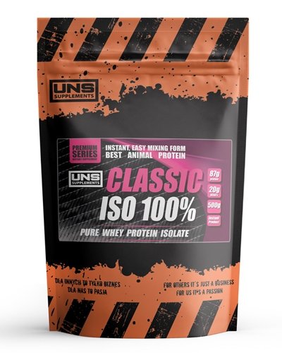 Classic ISO 100%, 500 г, UNS. Сывороточный изолят. Сухая мышечная масса Снижение веса Восстановление Антикатаболические свойства 