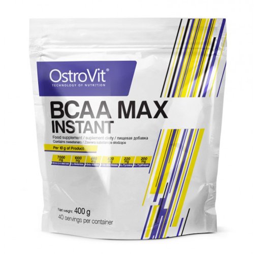 BCAA OstroVit BCAA MAX Instant, 400 грамм Вишня,  мл, OstroVit. BCAA. Снижение веса Восстановление Антикатаболические свойства Сухая мышечная масса 