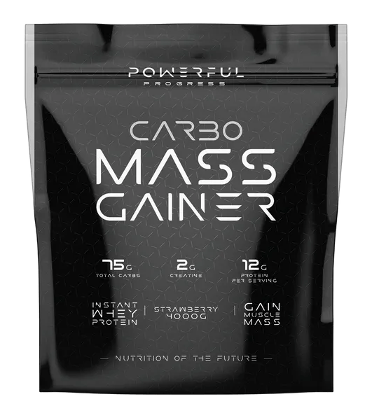 Powerful Progress Гейнер Powerful Progress Carbo Mass Gainer 4000 g Полуниця, , 4000 г