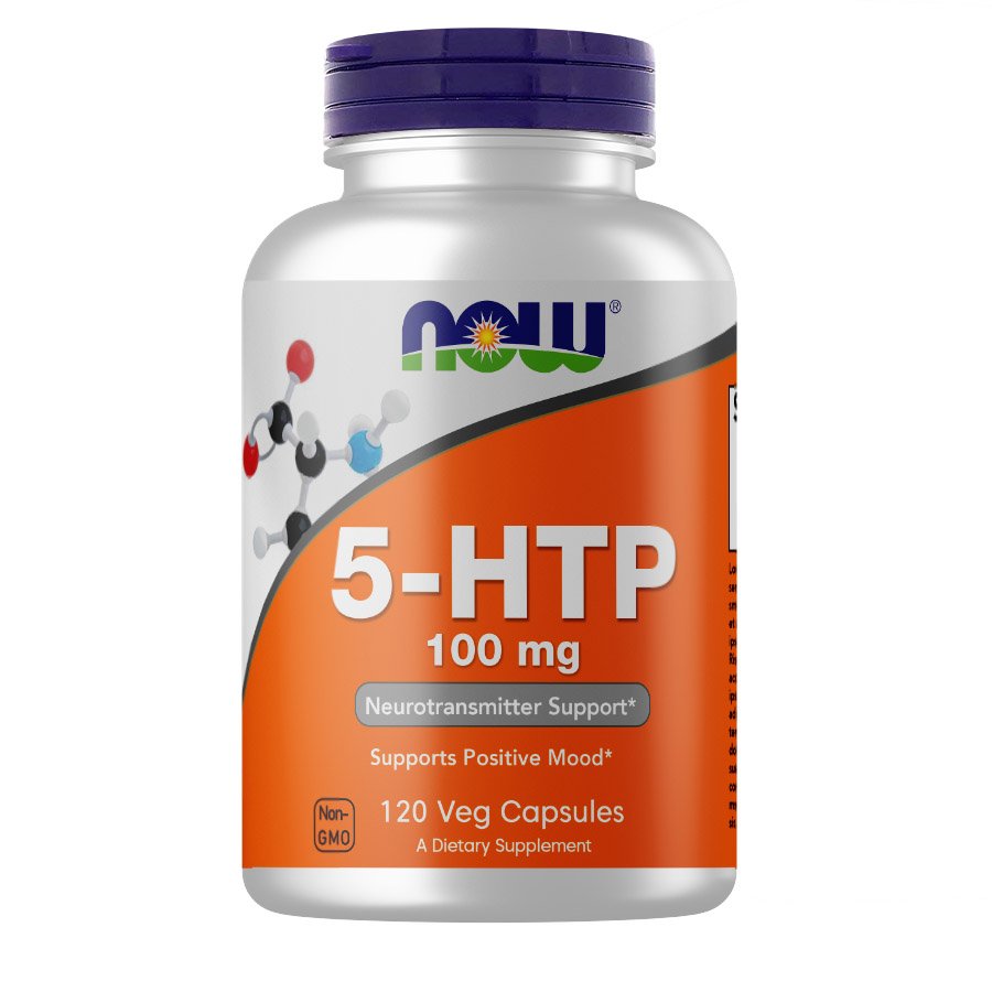 Now Аминокислота NOW 5-HTP 100 mg, 120 вегакапсул, , 