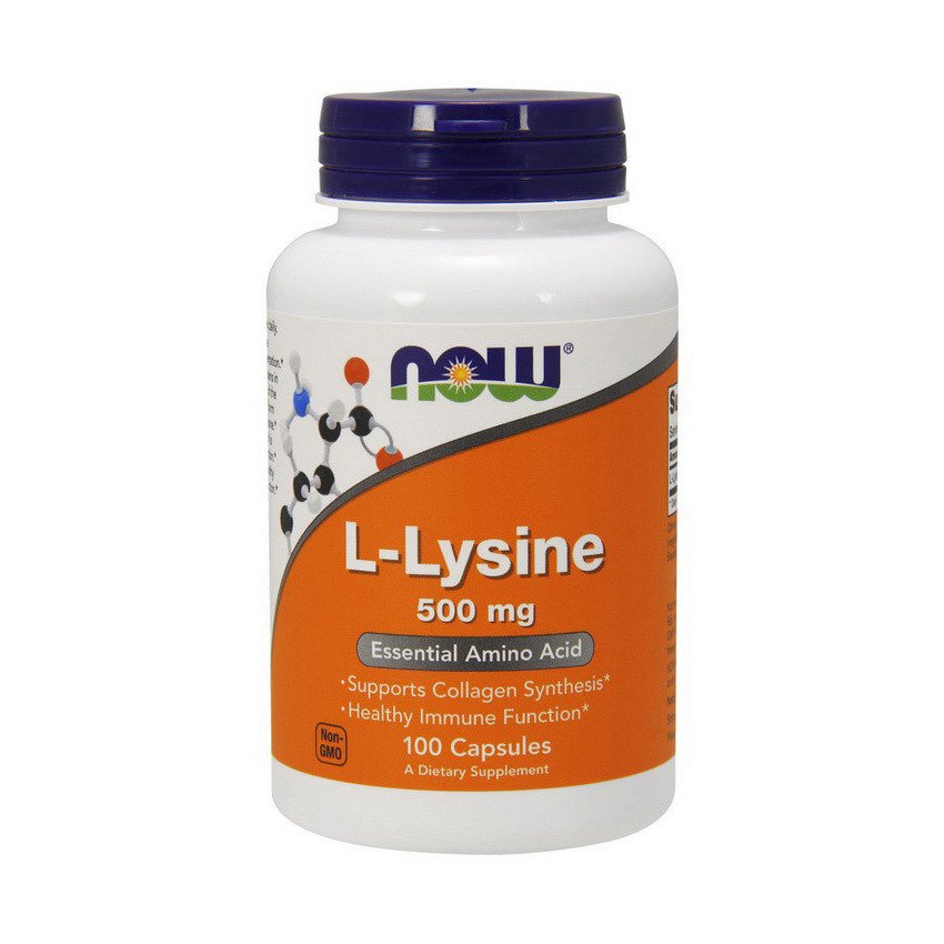 Now Лизин Now Foods L-Lysine 500 mg (100 капс) нау фудс, , 100 