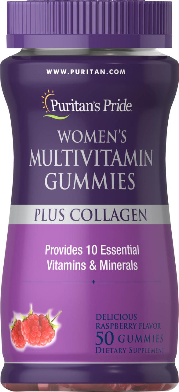 Puritan's Pride ΠΠΈΡΠ°ΠΌΠΈΠ½Ρ Π΄Π»Ρ ΠΆΠ΅Π½ΡΠΈΠ½ Puritan's Pride Women's Multivitamin Gummies Plus Collagen - 50 ΠΆΡΠ²Π°ΡΠ΅ΠΊ, , 50