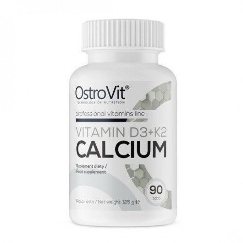 Calcium Vitamin D3 + K2 OstroVit 90 tabs,  ml, OstroVit. Calcium Ca. 