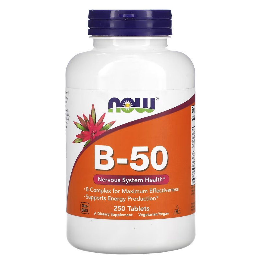 Now Витамины и минералы NOW Vitamin B-50, 250 таблеток, , 