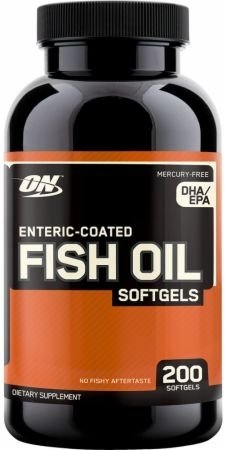 Fish Oil, 200 шт, Optimum Nutrition. Омега 3 (Рыбий жир). Поддержание здоровья Укрепление суставов и связок Здоровье кожи Профилактика ССЗ Противовоспалительные свойства 