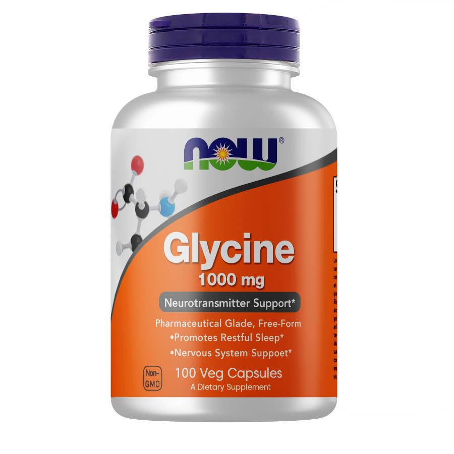 Now Аминокислота NOW Glycine 1000 mg, 100 вегакапсул, , 