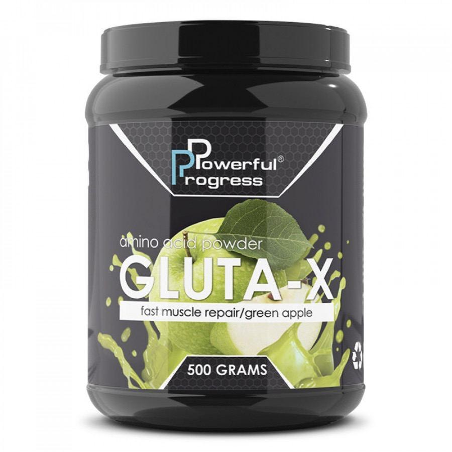 Глютамін Powerful Progress Gluta-Х 500 g,  ml, Powerful Progress. Glutamine. Mass Gain स्वास्थ्य लाभ Anti-catabolic properties 