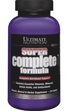 Super Complete Formula, 270 pcs, Ultimate Nutrition. Vitamin Mineral Complex. General Health Immunity enhancement 