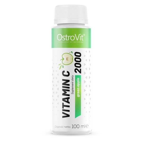Витамины и минералы OstroVit Vitamin C 2000 Shot, 100 мл Зеленое яблоко,  ml, OstroVit. Vitamins and minerals. General Health Immunity enhancement 