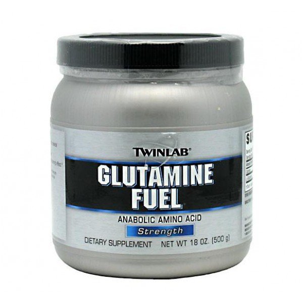 Glutamine Fuel, 500 г, Twinlab. Глютамин. Набор массы Восстановление Антикатаболические свойства 