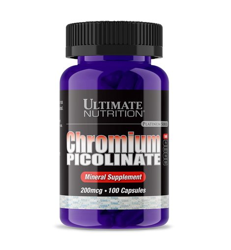 Витамины и минералы Ultimate Chromium Picolinate, 100 капсул,  мл, Twinlab. Пиколинат хрома. Снижение веса Регуляция углеводного обмена Уменьшение аппетита 