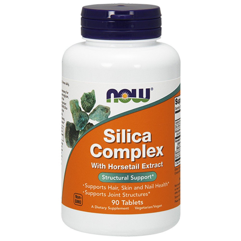 Кремнієва добавка NOW Foods Silica Complex 90 tabs,  ml, Now. Suplementos especiales. 