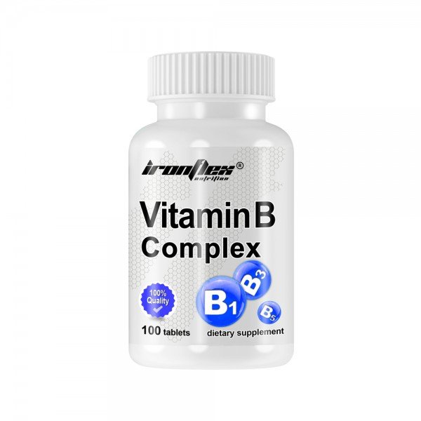 Витамины и минералы IronFlex Vitamin B Complex, 100 таблеток,  мл, IronFlex. Витамины и минералы. Поддержание здоровья Укрепление иммунитета 