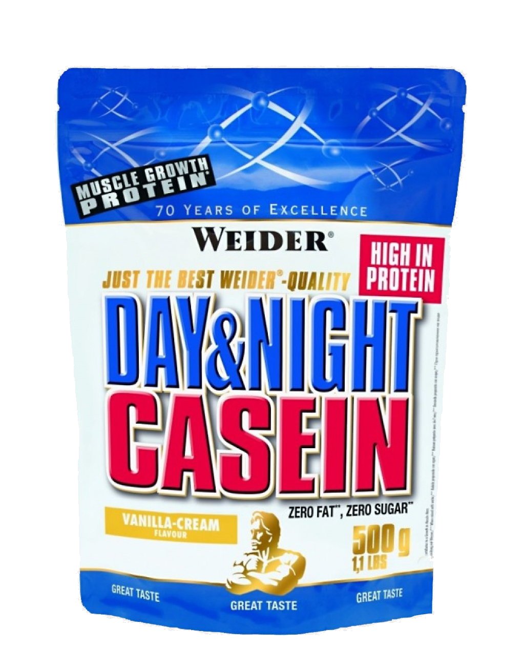 Day & Night Casein, 500 g, Weider. Casein. Weight Loss 