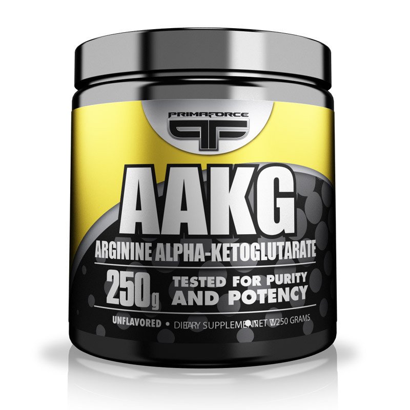 AAKG, 250 g, PrimaForce. Arginine. recovery Immunity enhancement Muscle pumping Antioxidant properties Lowering cholesterol Nitric oxide donor 