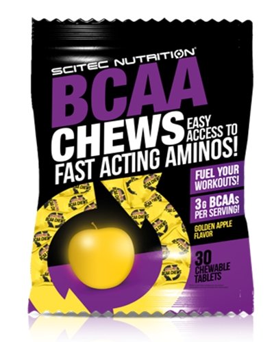 BCAA Chews, 30 pcs, Scitec Nutrition. BCAA. Weight Loss recovery Anti-catabolic properties Lean muscle mass 