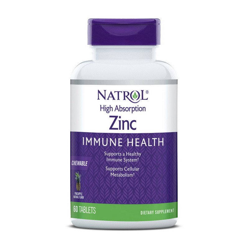 Natrol Цинк Natrol Zinc immune health 60 таблеток, , 