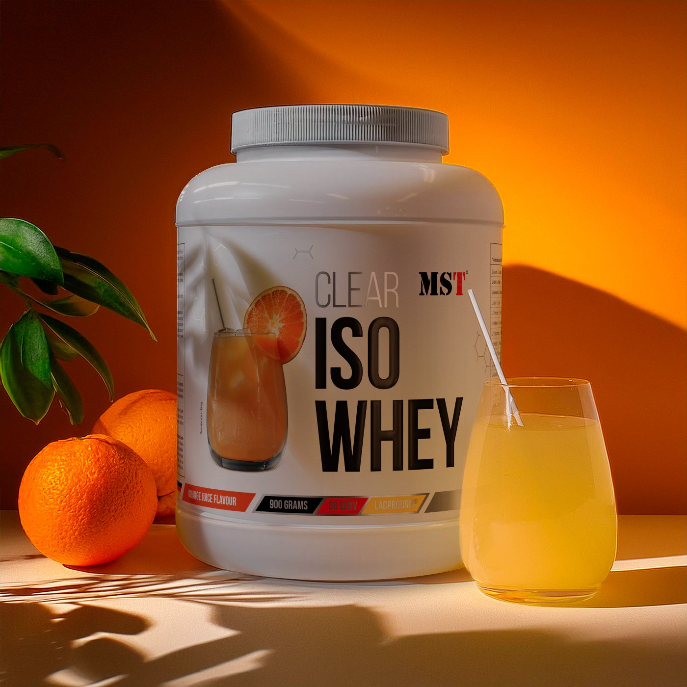 MST Nutrition Протеин MST Clear Iso Whey, 900 грамм Апельсин, , 900 г