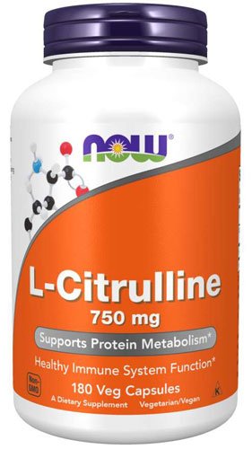 Now L-Citrulline 750 mg 180 капс Без вкуса,  мл, Now. Цитруллин. 