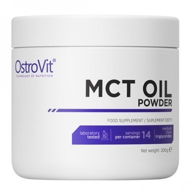 MCT Oil Powder, 200 г, OstroVit. Омега 3 (Рыбий жир). Поддержание здоровья Укрепление суставов и связок Здоровье кожи Профилактика ССЗ Противовоспалительные свойства 