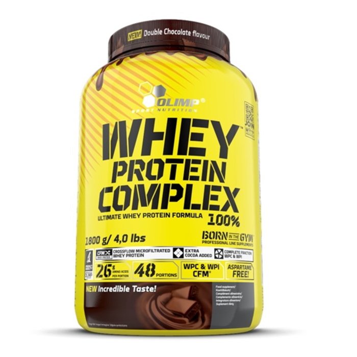 Протеин Olimp Whey Protein Complex 100%, 1.8 кг Двойной шоколад,  ml, Olimp Labs. Protein. Mass Gain recovery Anti-catabolic properties 