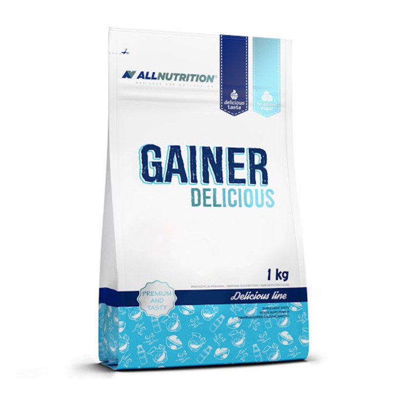 Гейнер AllNutrition Gainer Delicious, 1 кг Солёная арахисовая паста,  мл, AllNutrition. Гейнер. Набор массы Энергия и выносливость Восстановление 