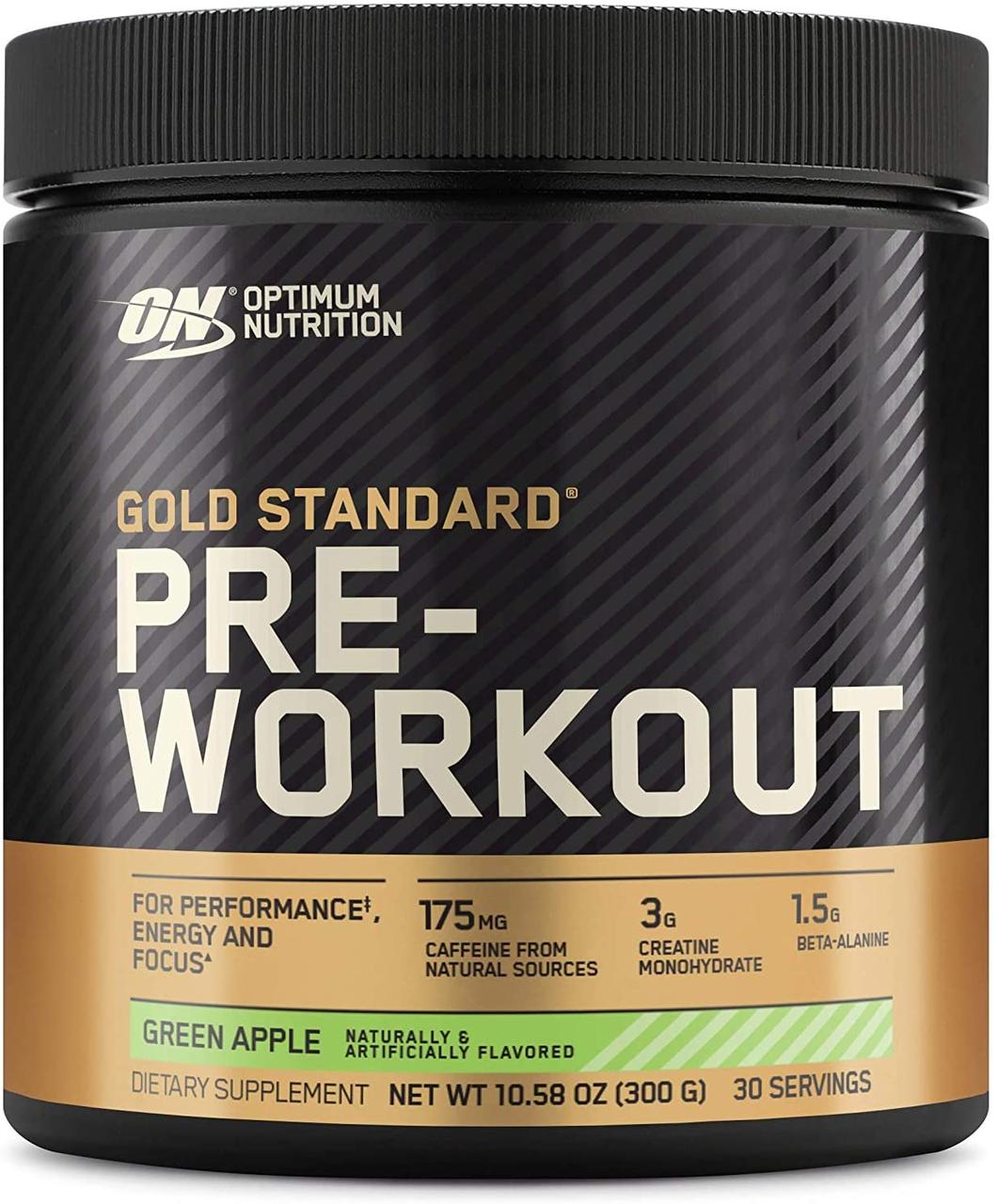 Optimum Nutrition Предтреник Optimum Nutrition Pre-Workout gold standard (300 г) оптимумт нутришн green apple, , 0.3