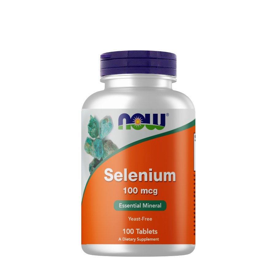 Витамины и минералы NOW Selenium 100 mcg, 100 таблеток,  ml, Now. Selenium. General Health Immunity enhancement Skin health Strengthening hair and nails 