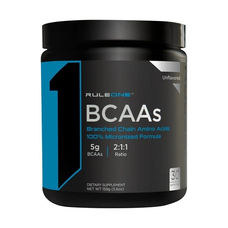 BCAA Rule 1 BCAA, 30 порций Натуральный (160 грамм),  ml, Rule One Proteins. BCAA. Weight Loss recuperación Anti-catabolic properties Lean muscle mass 