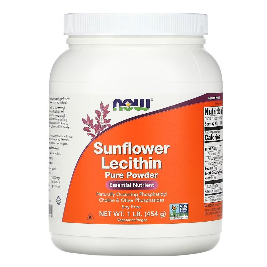 Натуральная добавка NOW Sunflower Lecithin, 454 грамм,  мл, Now. Hатуральные продукты. Поддержание здоровья 
