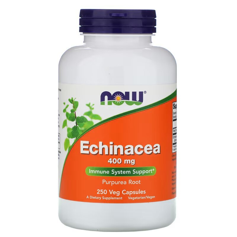 Now Натуральная добавка NOW Echinacea 400 mg, 250 вегакапсул, ,