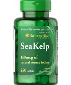 Sea Kelp, 250 шт, Puritan's Pride. Йод. 