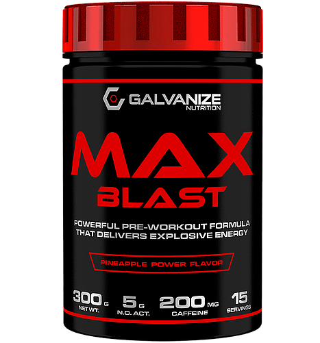 Max Blast,  ml, Galvanize Nutrition. Pre Workout. Energy & Endurance 