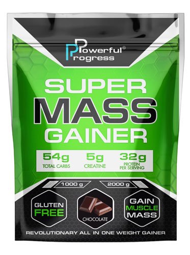 Powerful Progress Super Mass Gainer 2 кг Печенье,  мл, Powerful Progress. Гейнер. Набор массы Энергия и выносливость Восстановление 