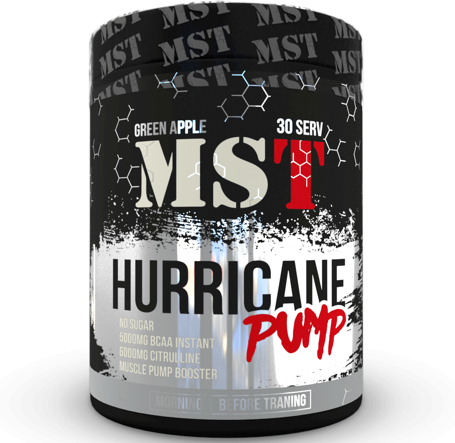 Hurricane Pump, 300 г, MST Nutrition. Предтренировочный комплекс. Энергия и выносливость 