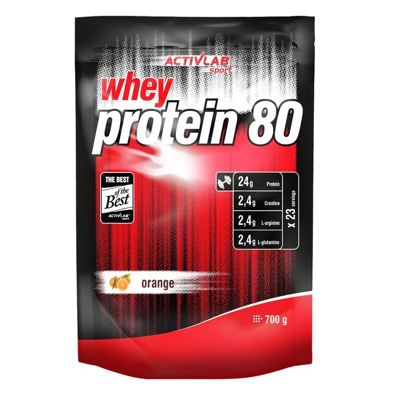Whey Protein 80, 700 g, ActivLab. Whey Concentrate. Mass Gain recovery Anti-catabolic properties 