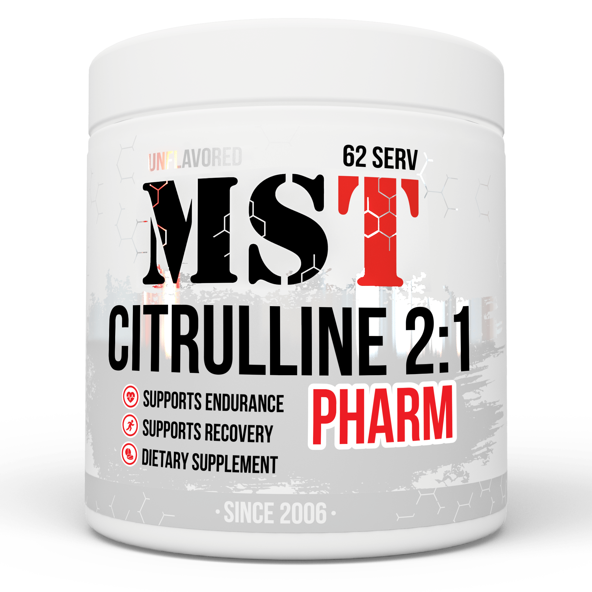 Citrulline 2:1 Pharm, 250 г, MST Nutrition. Цитруллин. 