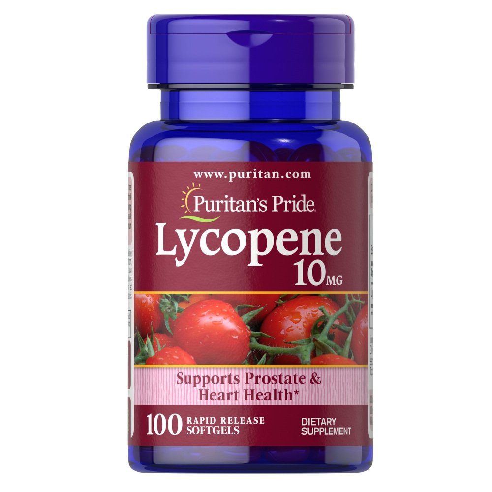 Натуральная добавка Puritan's Pride Lycopene 10 mg, 100 капсул,  мл, Puritan's Pride. Hатуральные продукты. Поддержание здоровья 